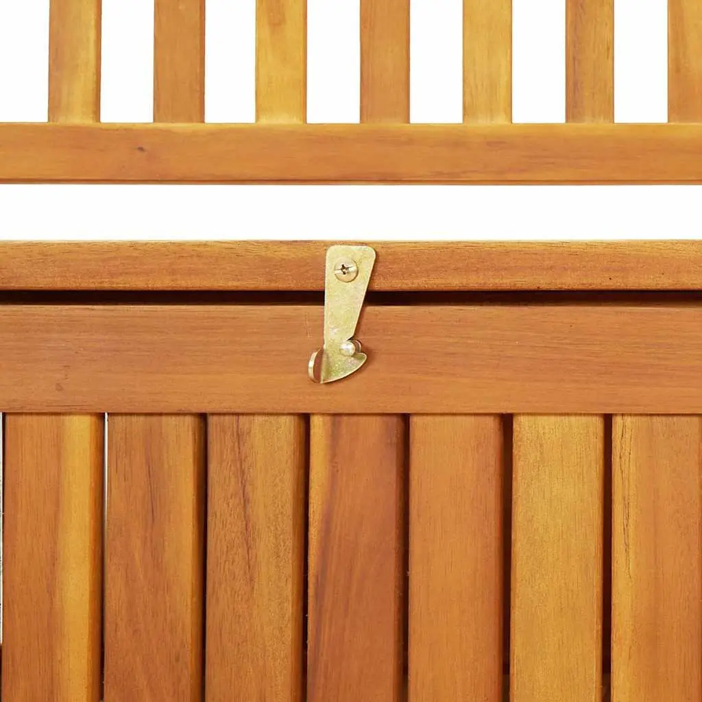 120cm Outdoor Storage Bench with Armrests