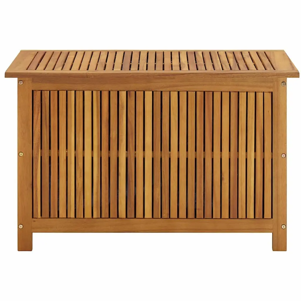 Outdoor Storage Bench 90x50x58 cm Solid Acacia Wood Durable Brown