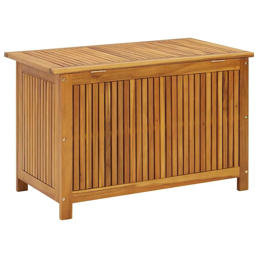 Outdoor Storage Bench 90x50x58 cm Solid Acacia Wood Durable Brown
