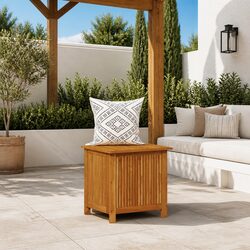 Garden Storage Box Measurements: 60x50x58 cm, Acacia Wood