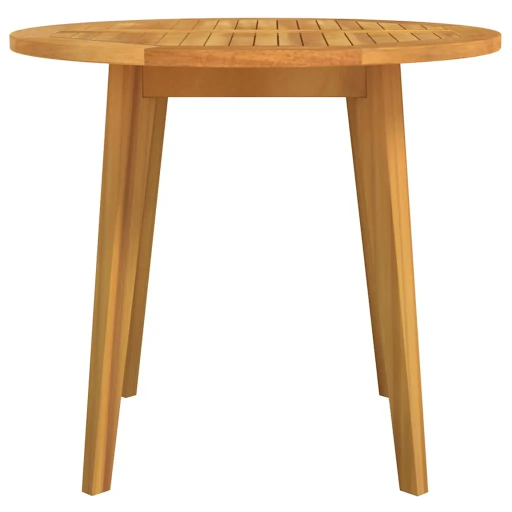 85cm Round Solid Wood Acacia Garden Table