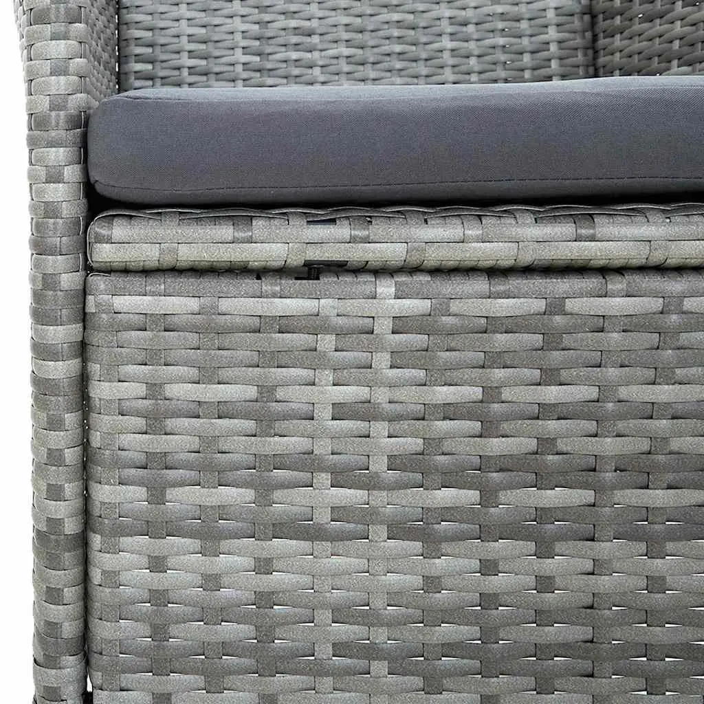 Garden Dining Set 11 Piece Outdoor Furniture Grey Acacia Wood Chairs Table