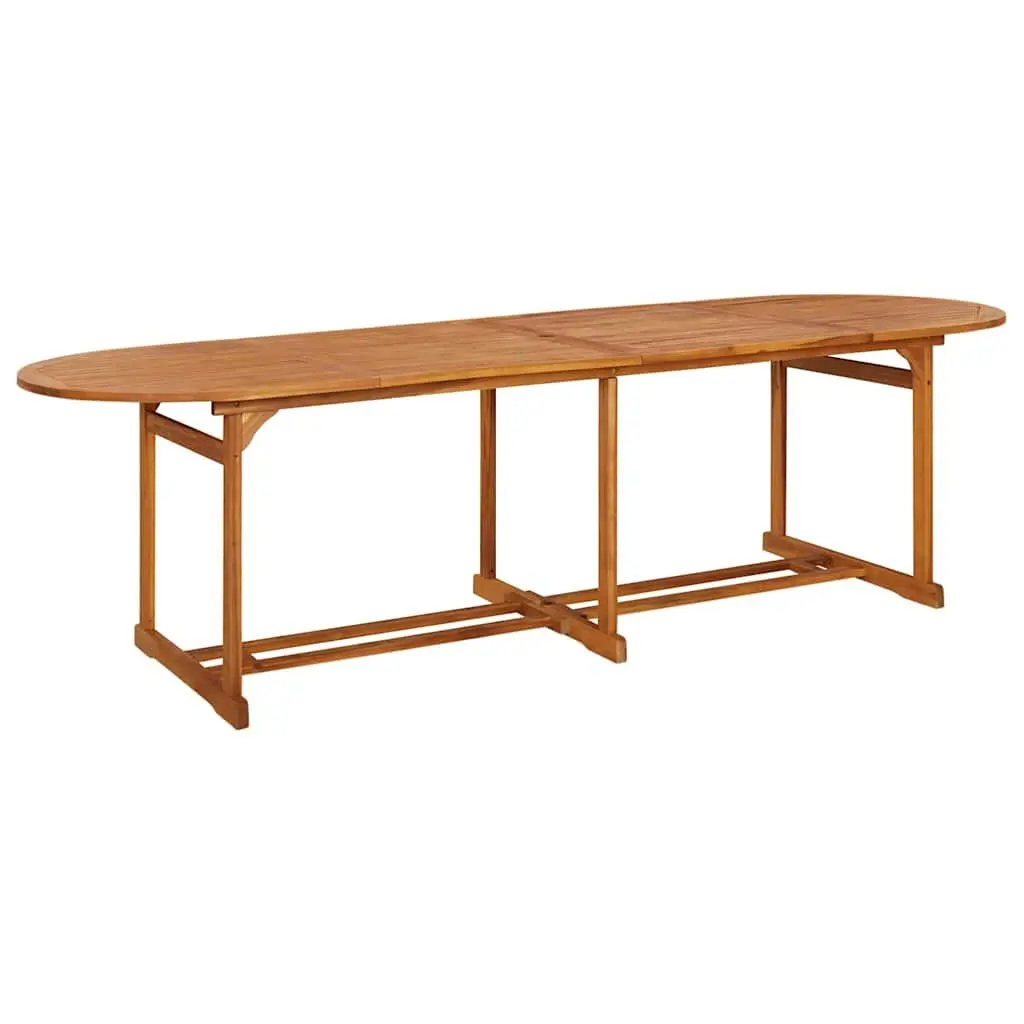 13-Piece Grey Acacia Wood Dining Set