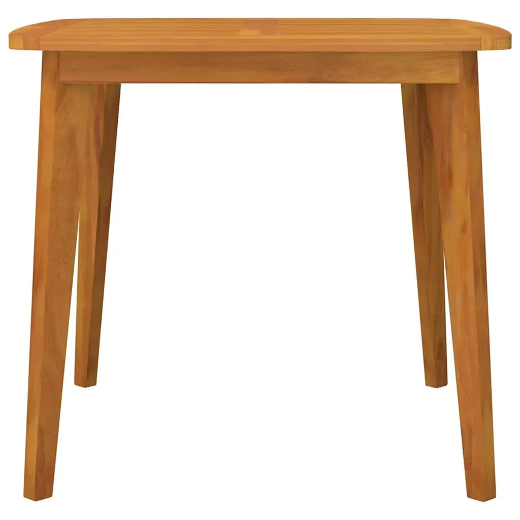 Garden Table 85x85x75cm Outdoor Dining Brown Solid Wood Acacia Slatted Top