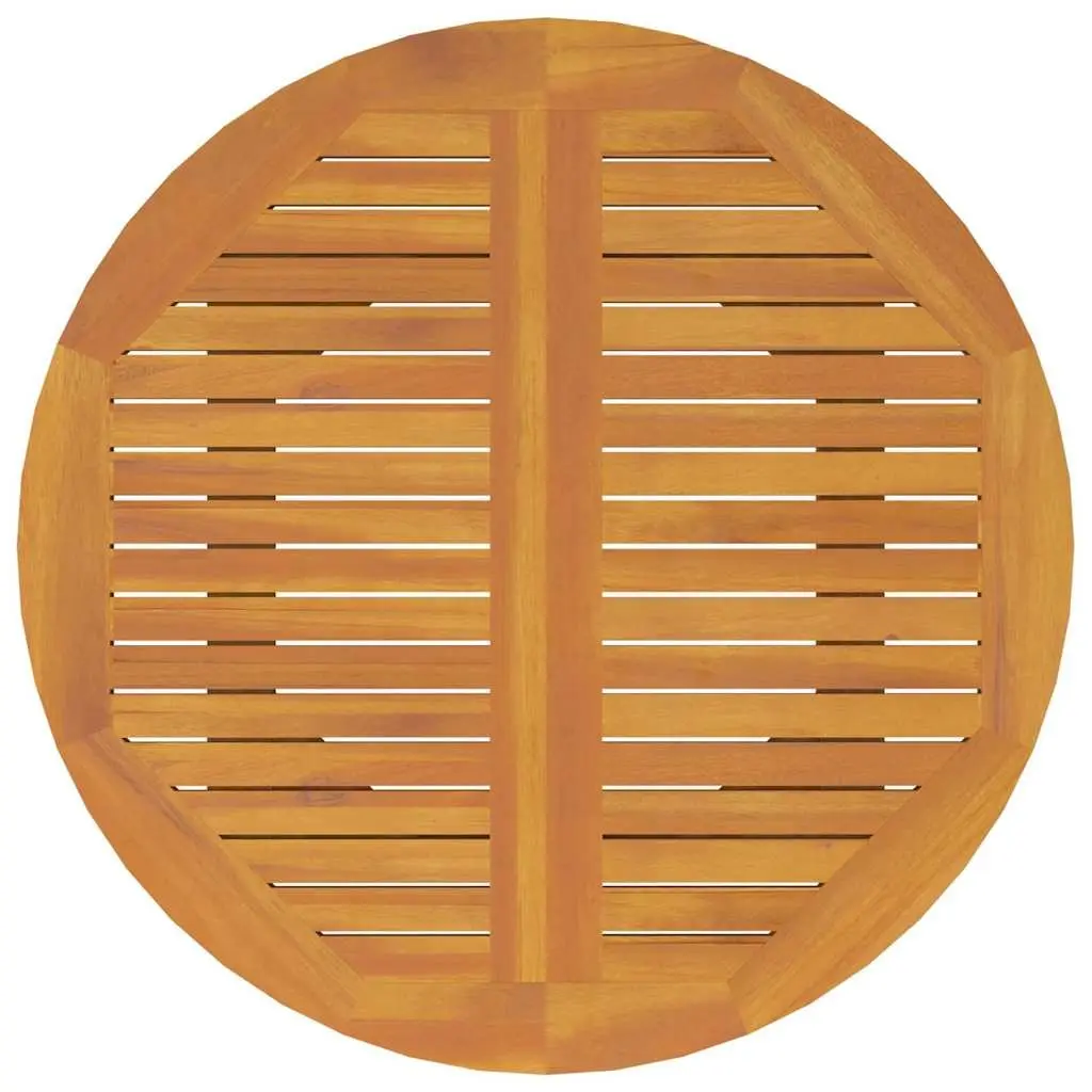 Round Garden Table Ø110x75 cm in Brown