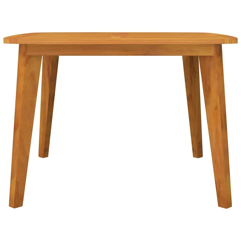 Solid Wood Garden Table 110x110x75 cm Outdoor Furniture Dining Acacia Brown