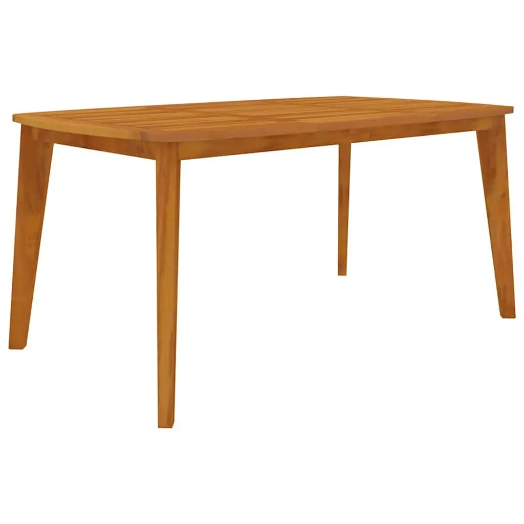 Garden Dining Table Outdoor 160x90x75 cm Solid Wood Acacia