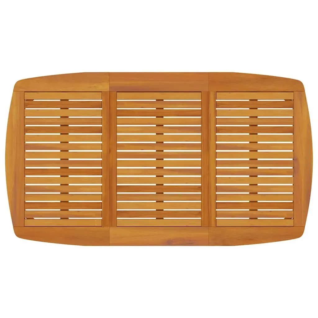 Garden Dining Table Outdoor 160x90x75 cm Solid Wood Acacia