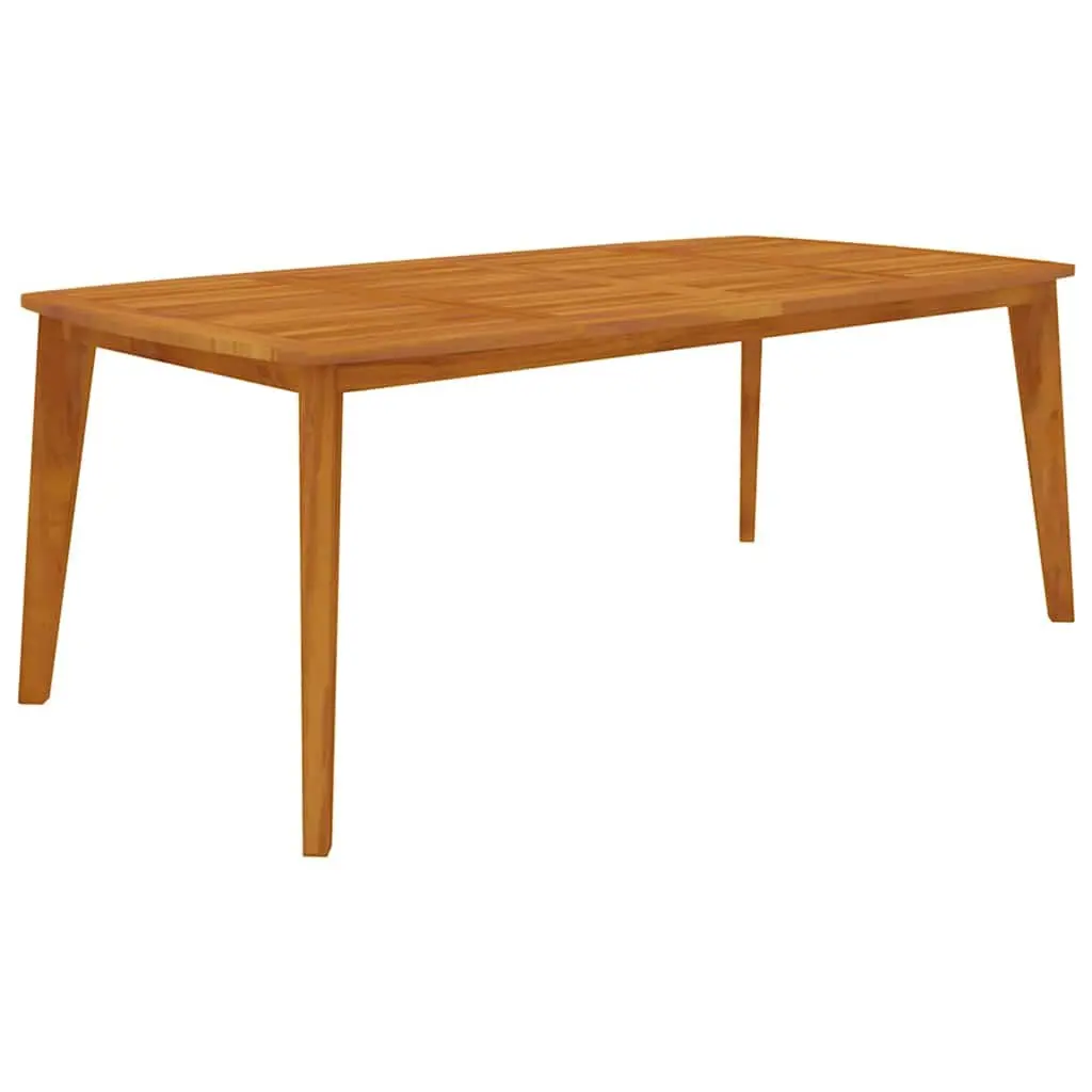 Acacia Wood Garden Table for Outdoor Dining 200cm x 100cm Brown