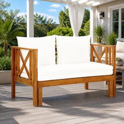 Specifications for 2-Seater Acacia Wood Garden Daybed