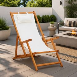 Dimensions & Specs: Folding Beach Chair with Adjustable Recline
