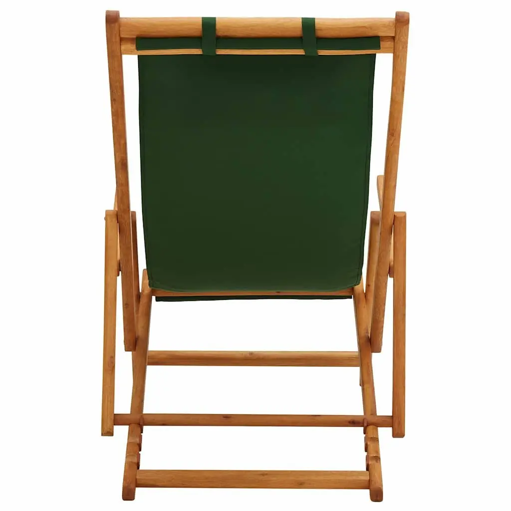Folding Beach Chair Outdoor Garden Patio Lounge Reclining Seat Green