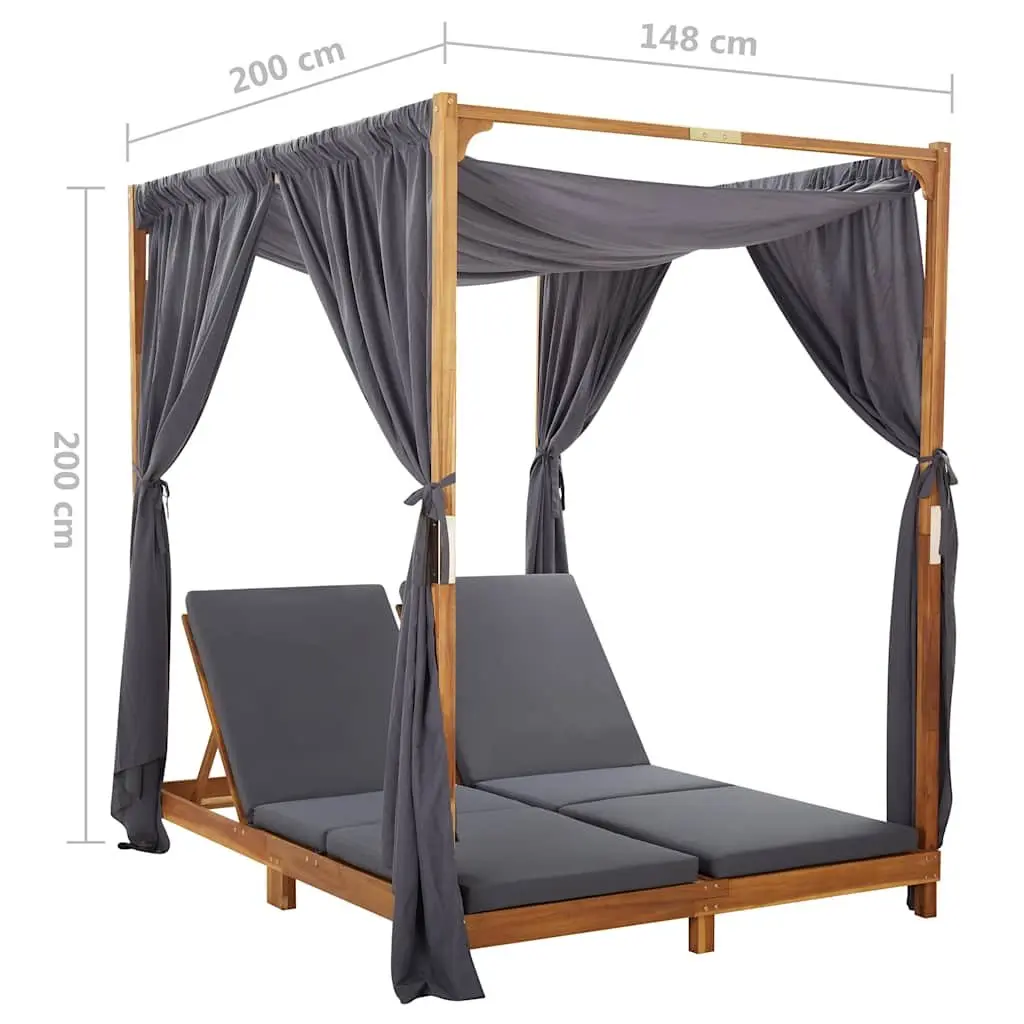 Double Sun Lounger Outdoor Garden Patio Furniture 2 Person Size