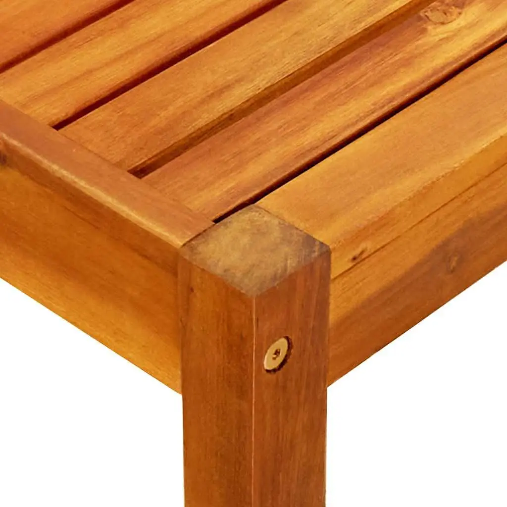 Solid Acacia Wood Garden Table Outdoor Patio Coffee Table 85x57x29cm
