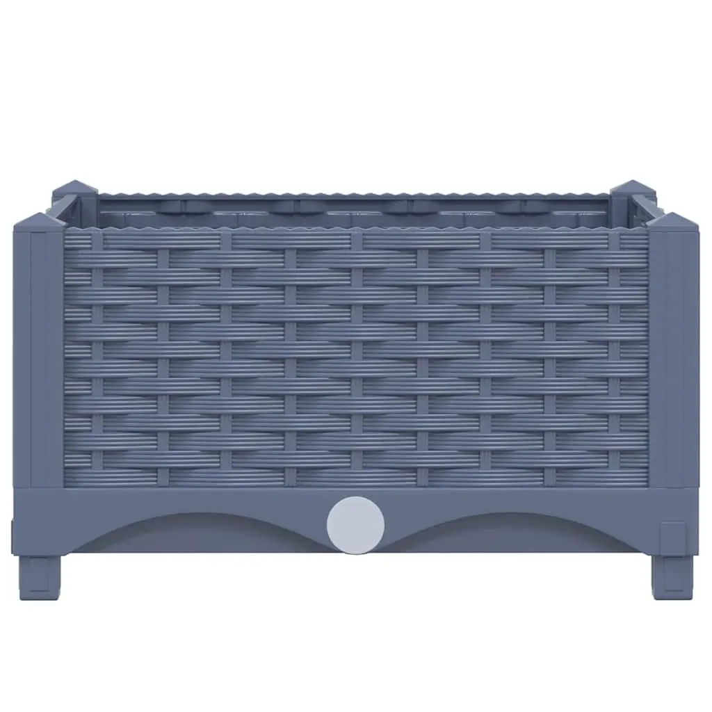 Raised Garden Bed Planter 40x40x23cm Grey
