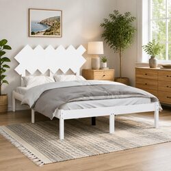 Dimensions of Bed Frame: 135x190 cm Solid Pine