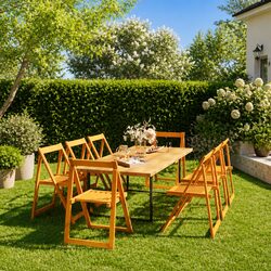 Specifications for 8 Folding Garden Chairs - Acacia Wood