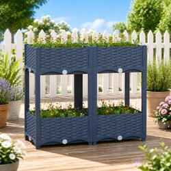 Raised Garden Bed Planter: Dimensions 80L x 40W x 71H cm