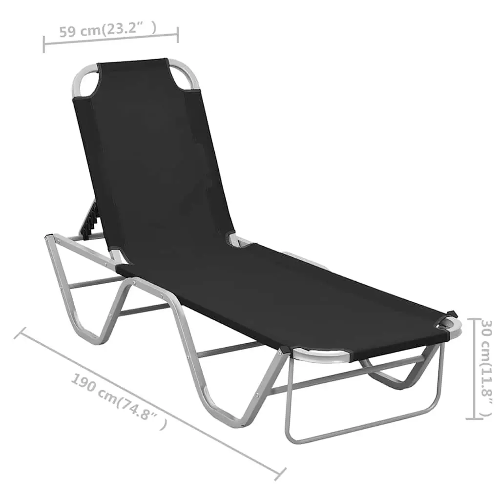Sun Lounger Reclining Chair Garden Patio Outdoor Seating Adjustable Lounger