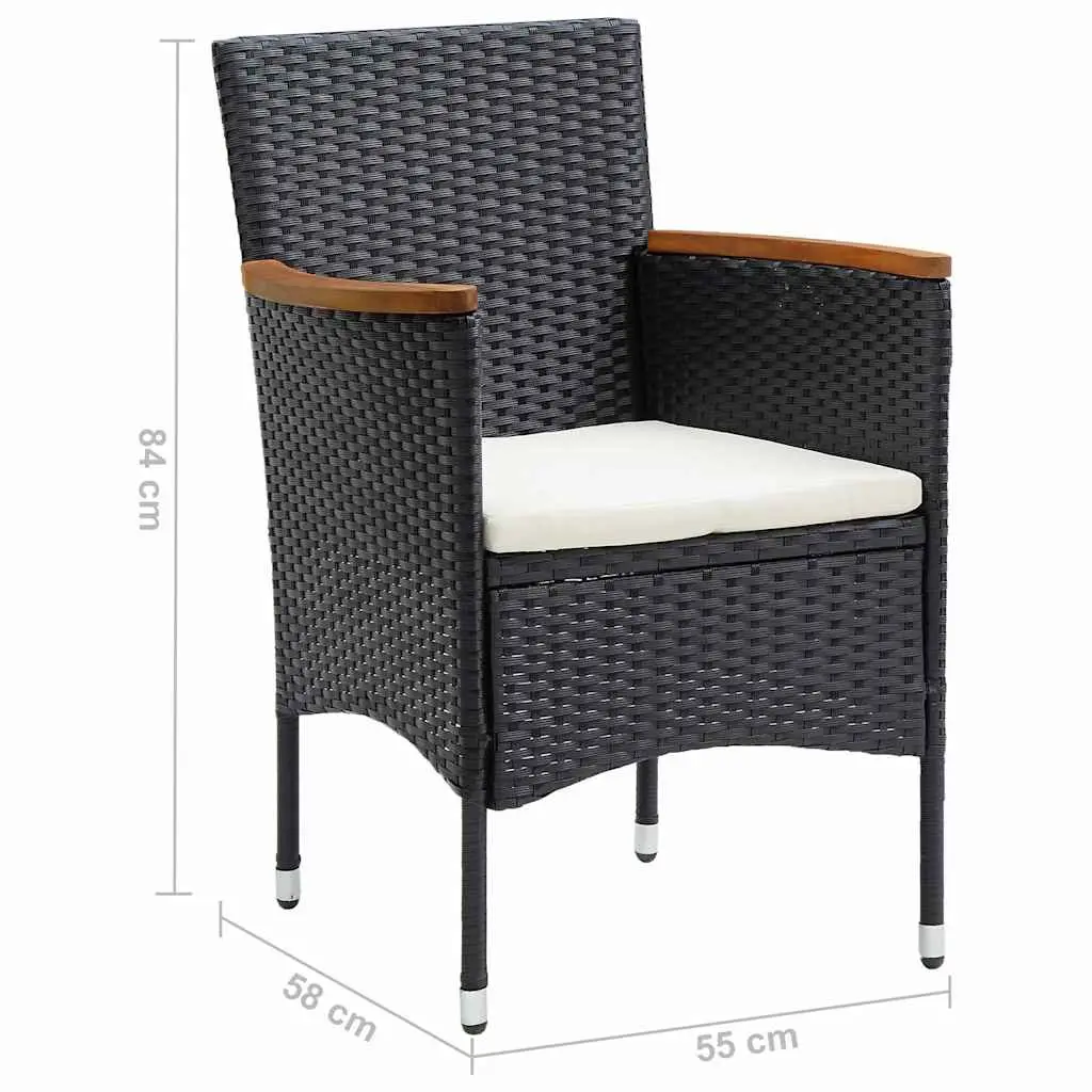 Outdoor Dining Chairs Set for Garden Patio 4 Piece