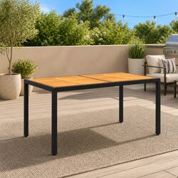 Garden Table Specifications: 150x90cm, Solid Acacia Wood