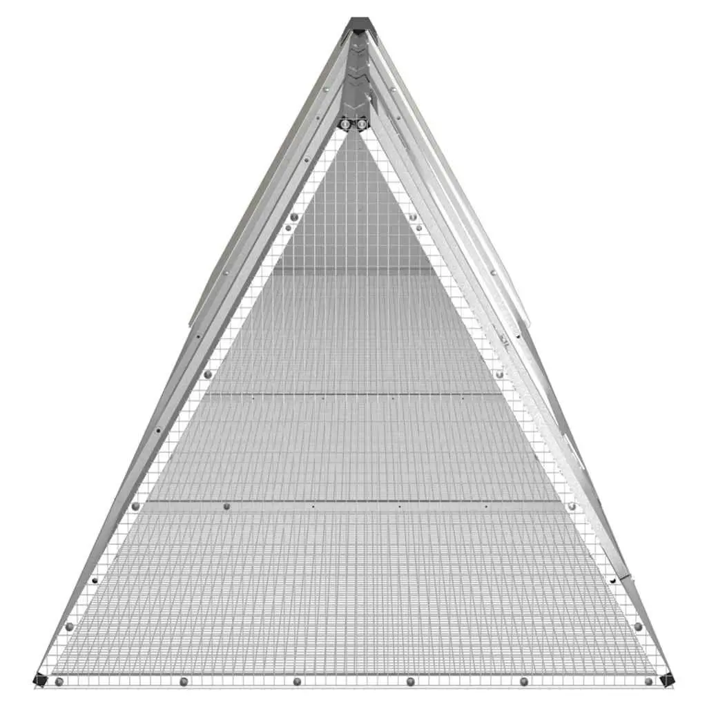 Rabbit Cage Outdoor Small Animal Hutch Grey 4035 x 805 x 710 cm