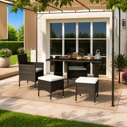 Specifications of 4-Piece Garden Chair and Stool Set