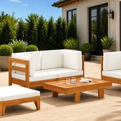 Specifications of 2 Piece Garden Lounge Set with Cream Cushions