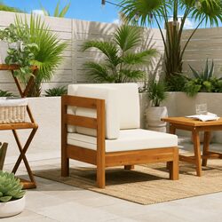 Specifications of the Outdoor Corner Sofa with Cream Cushions