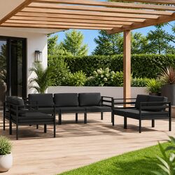 Specifications of 7 Piece Anthracite Garden Lounge Set