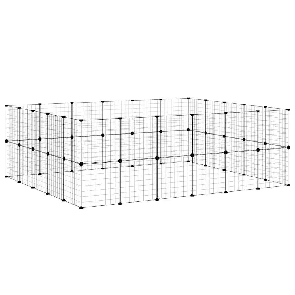 44-Panel Pet Cage with Door, 35x35 cm