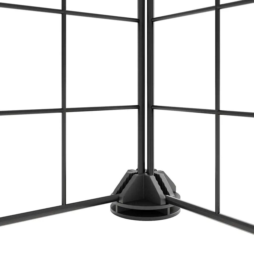 8-Panel Pet Cage Enclosure Small Animal Playpen Exercise Pen Black 35x35 cm