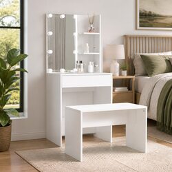 Dressing Table Set: Dimensions and Features Detailed