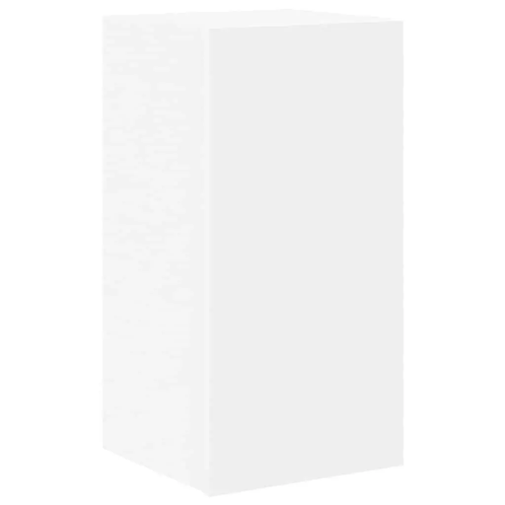 7-Piece White Wall-Mounted TV Cabinet