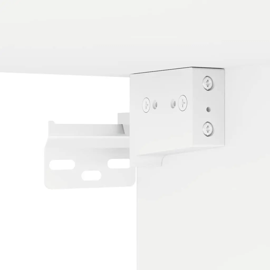 7-Piece White Wall-Mounted TV Cabinet