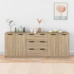 3 Piece Engineered Wood Sideboard Set Specifications