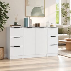 Specifications of 3-Piece White Sideboard Storage Set