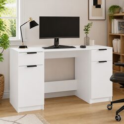 Office Desk with Side Cabinet Storage Dimensions and Specs