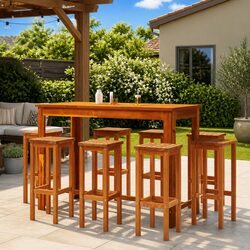 Specifications of 8 Solid Wood Outdoor Bar Stools