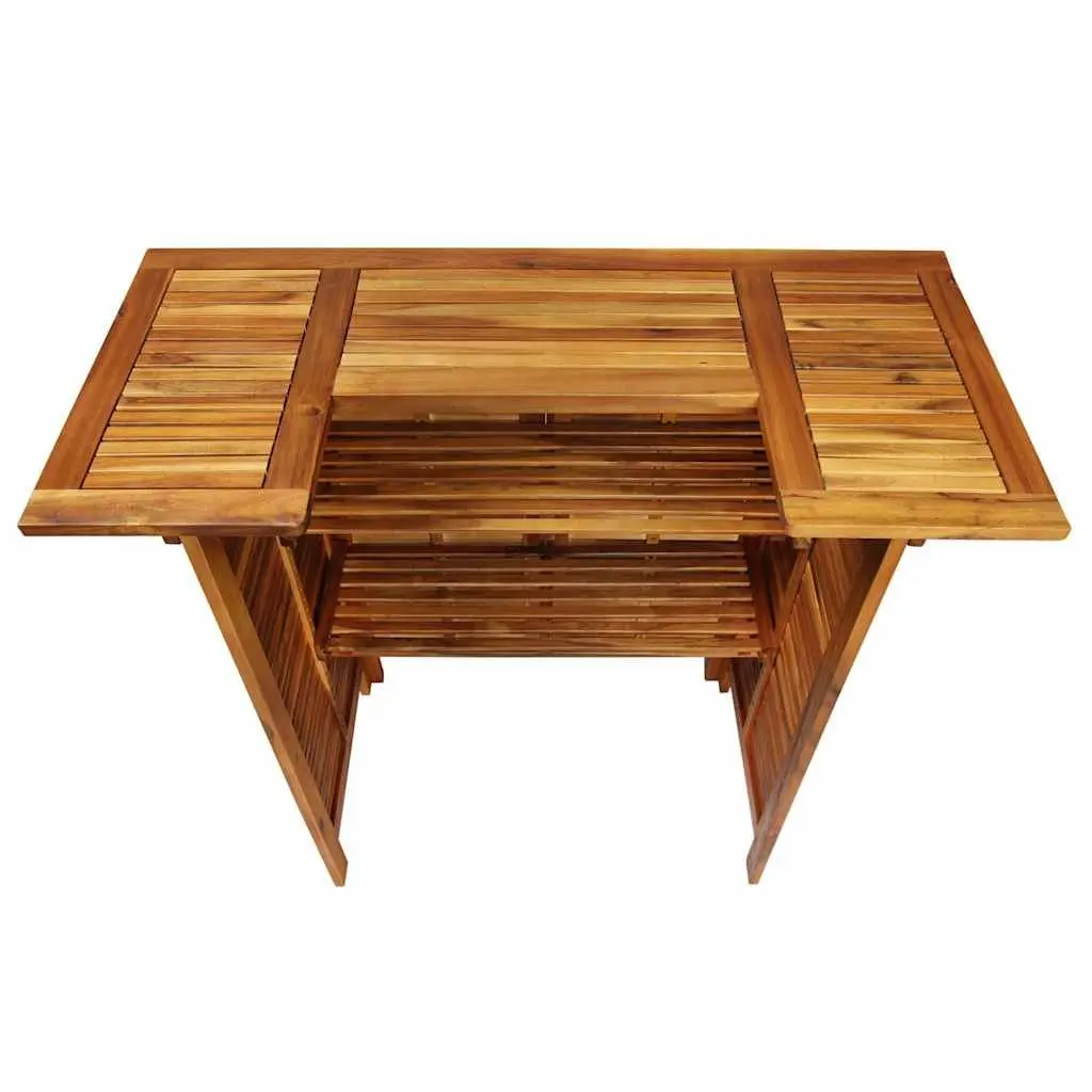 5 Piece Garden Bar Set Outdoor Patio Bistro Table Stools Brown
