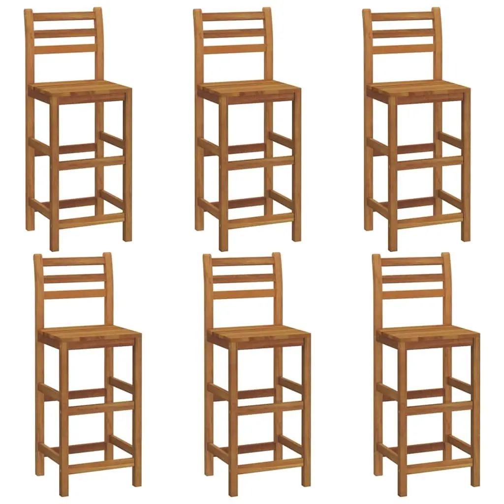 7 Piece Garden Bar Set Outdoor Furniture Patio Bistro Table Solid Acacia Wood