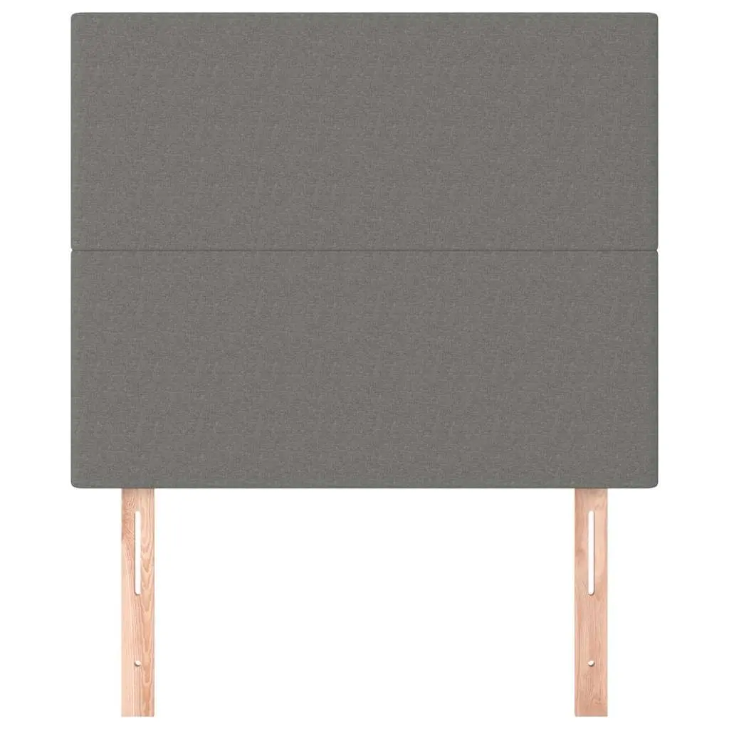 Fabric Headboard for Bedroom Dark Grey Adjustable Height 100 x 5 x 118/128 cm