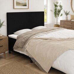 Black Fabric Headboard Specifications: 160cm Width, Adjustable