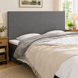Specifications of Dark Grey Fabric Headboard for Bedrooms