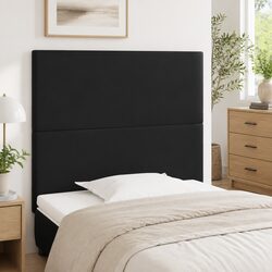 Faux Leather Headboard in Black - 100cm Dimensions