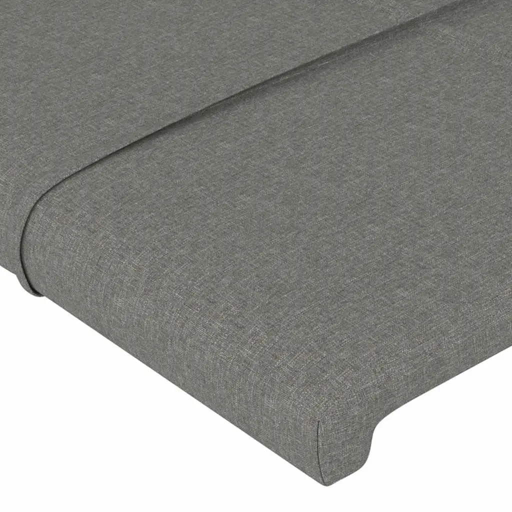 Dark Grey Fabric Headboard 200cm