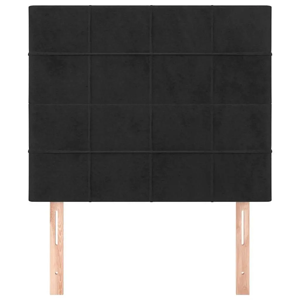 Velvet Headboard Black Bedroom Adjustable Height Bed Head Support