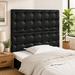 Specifications of Black Faux Leather Headboard