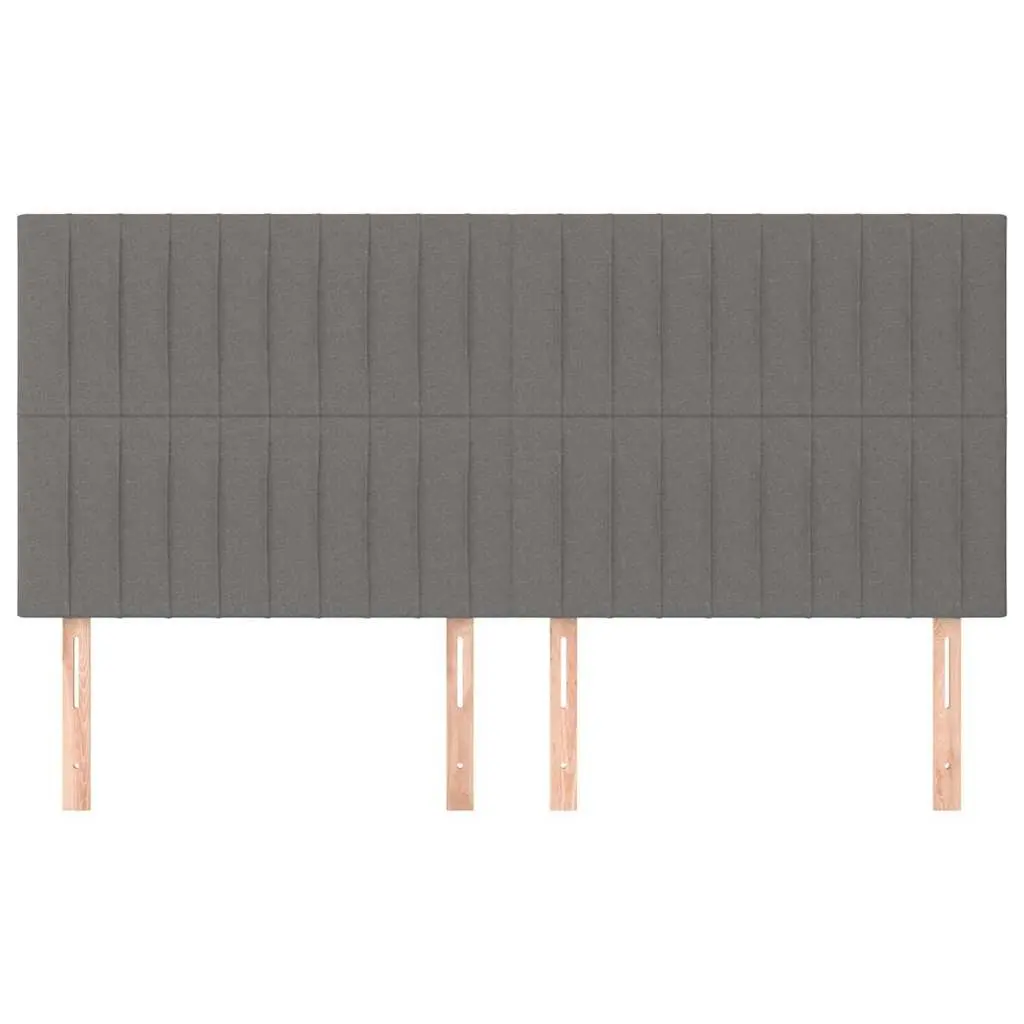 Headboard Dark Grey Bedroom Furniture 160x5x118128 cm Fabric Bed Back Support