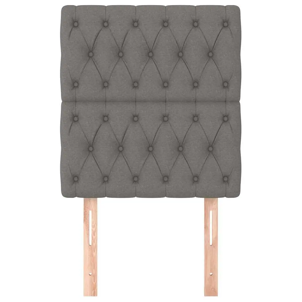 Fabric Headboard for Bedroom Dark Grey Adjustable Height 80 x 7 x 118128 cm